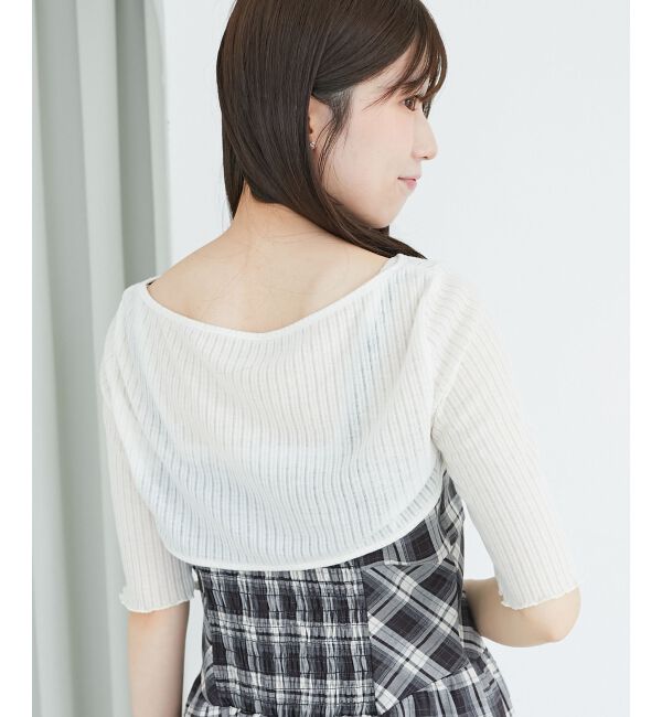  「トップスセットデコルテオープンワンピ」|ワンピース|