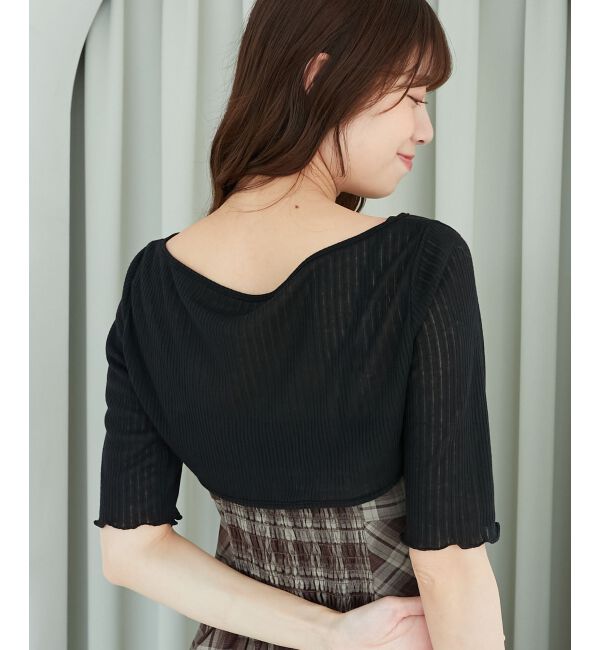  「トップスセットデコルテオープンワンピ」|ワンピース|