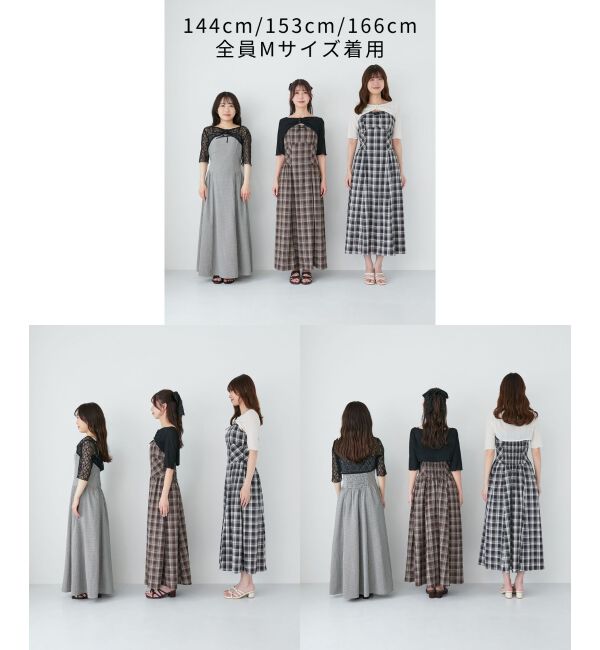  「トップスセットデコルテオープンワンピ」|ワンピース|