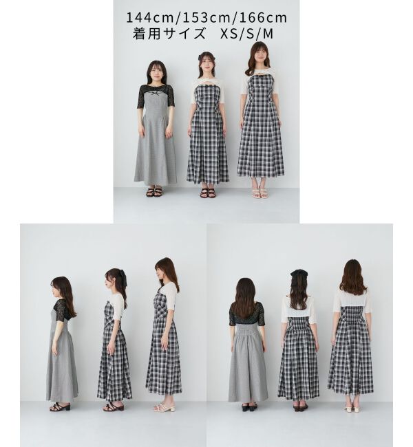  「トップスセットデコルテオープンワンピ」|ワンピース|