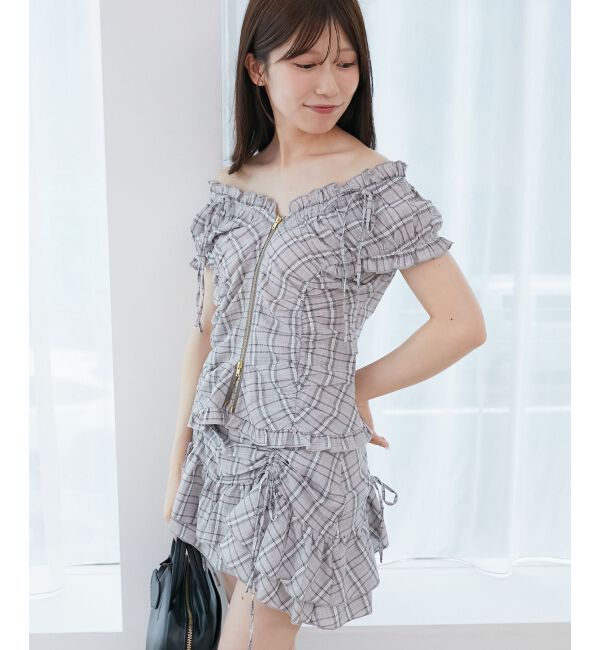  「ガーリーブラウス＆スカパンセット」|ワンピース|