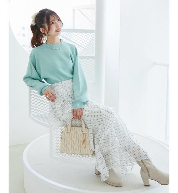  「エアリードロップラッフルスカート」|スカート|