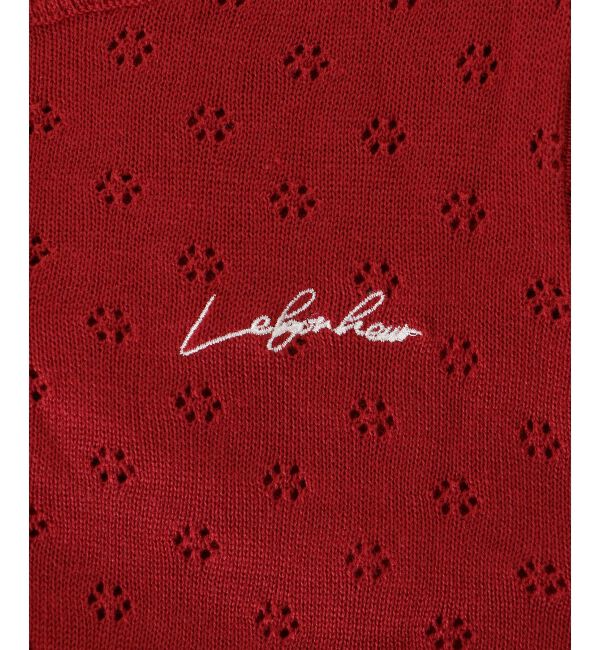  「キャミセットフラワーアイレットクルーカーデ」|カーディガン|