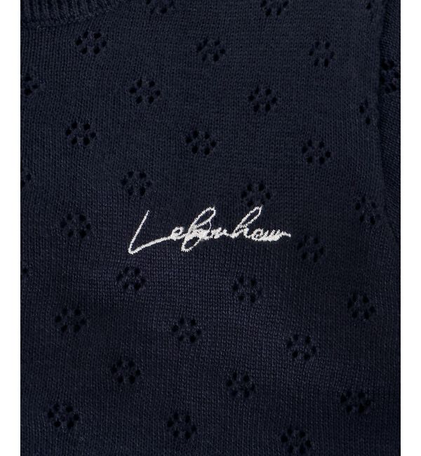  「キャミセットフラワーアイレットクルーカーデ」|カーディガン|