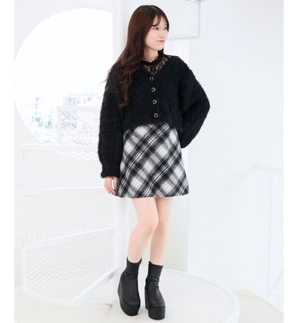  「厚底ストレッチショートブーツ」|ショートブーツ|