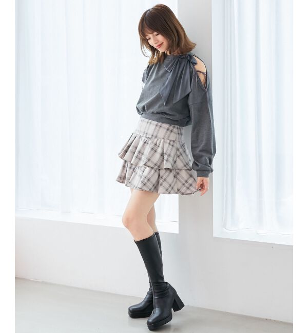  「アソートティアードミニスカパン」|スカート|