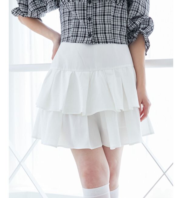  「アソートティアードミニスカパン」|スカート|