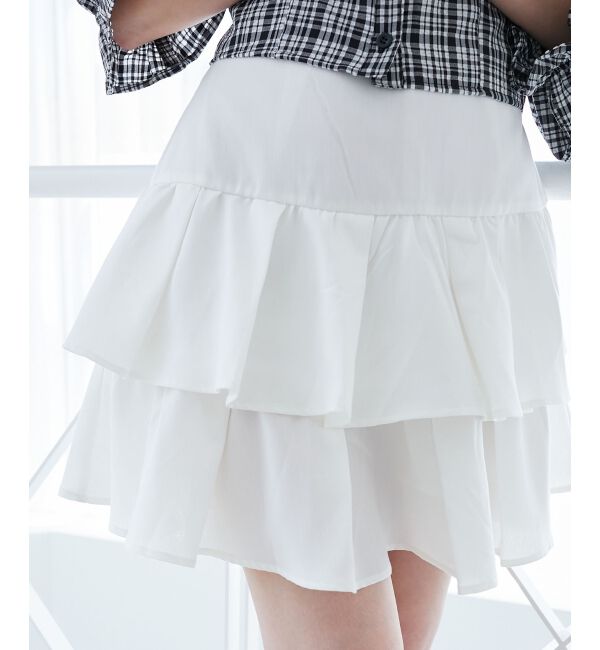  「アソートティアードミニスカパン」|スカート|