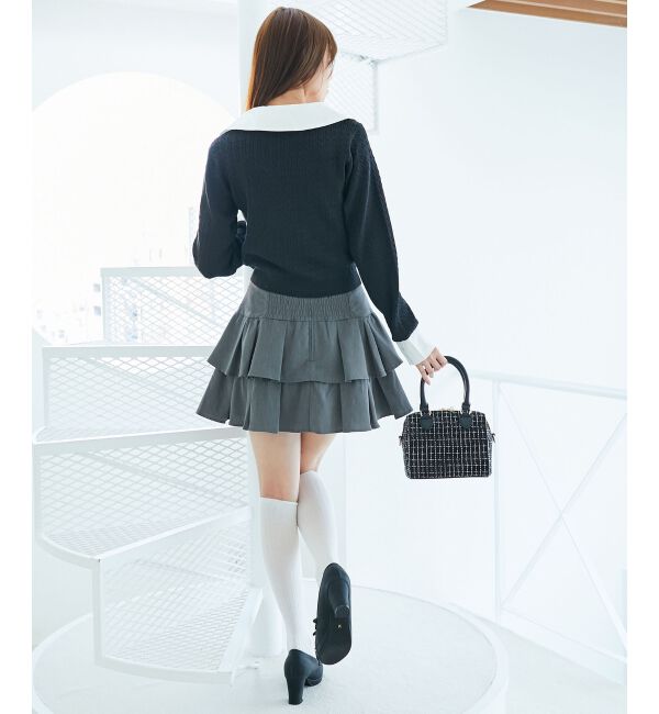  「アソートティアードミニスカパン」|スカート|