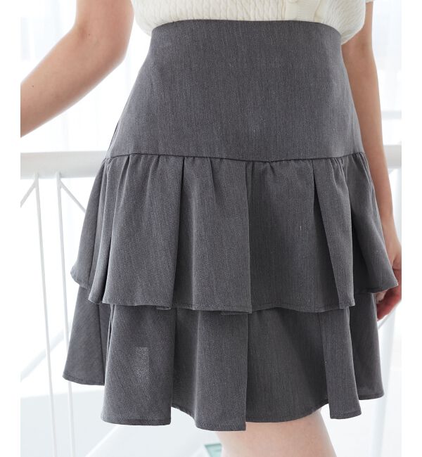  「アソートティアードミニスカパン」|スカート|