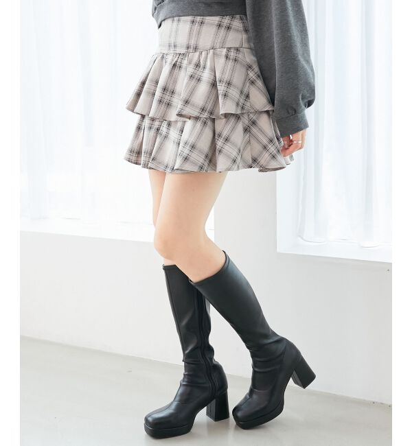  「アソートティアードミニスカパン」|スカート|