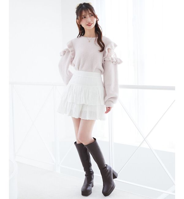  「アソートティアードミニスカパン」|スカート|