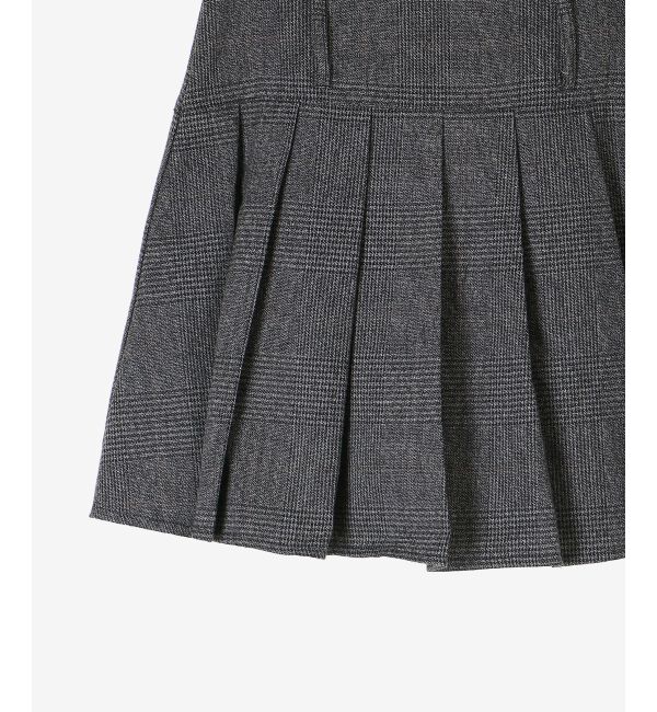  「ベルトセットプリーツミニスカパン」|スカート|