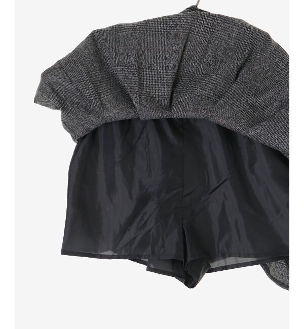  「ベルトセットプリーツミニスカパン」|スカート|