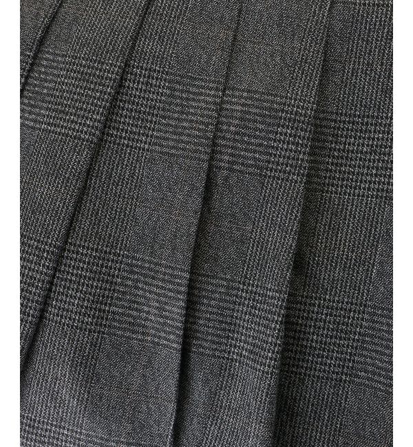  「ベルトセットプリーツミニスカパン」|スカート|