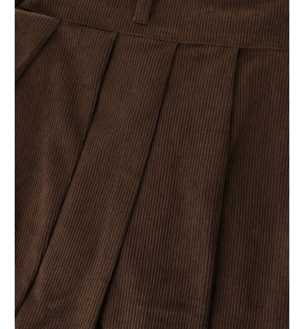  「ベルトセットプリーツミニスカパン」|スカート|