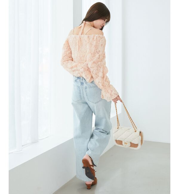  「2wayフラワーレースブラウス」|シャツ・ブラウス|