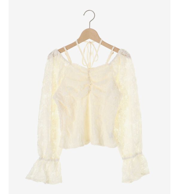  「2wayフラワーレースブラウス」|シャツ・ブラウス|