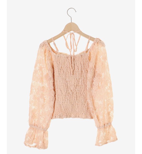  「2wayフラワーレースブラウス」|シャツ・ブラウス|