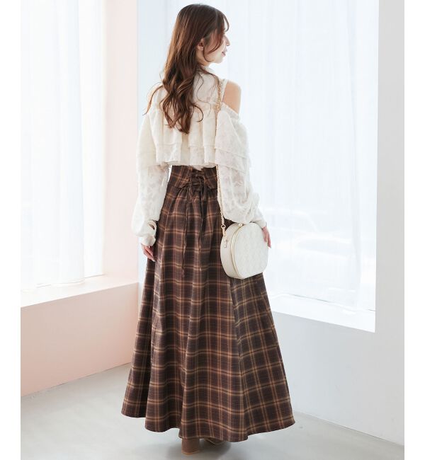  「バイカラーボウタイフリルブラウス」|シャツ・ブラウス|