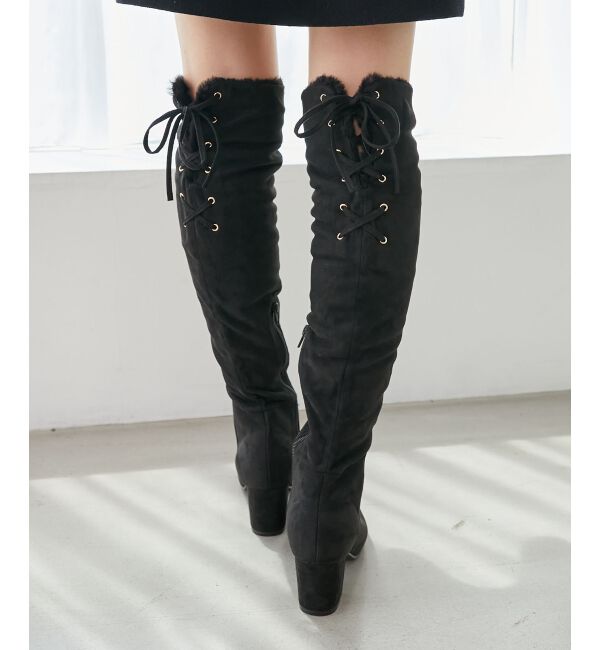  「2WAYファーニーハイロングブーツ」|ロングブーツ|