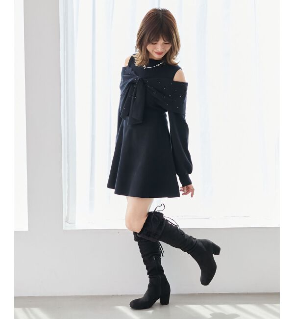  「2WAYファーニーハイロングブーツ」|ロングブーツ|