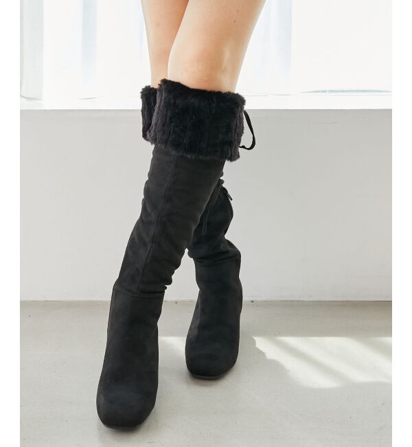  「2WAYファーニーハイロングブーツ」|ロングブーツ|