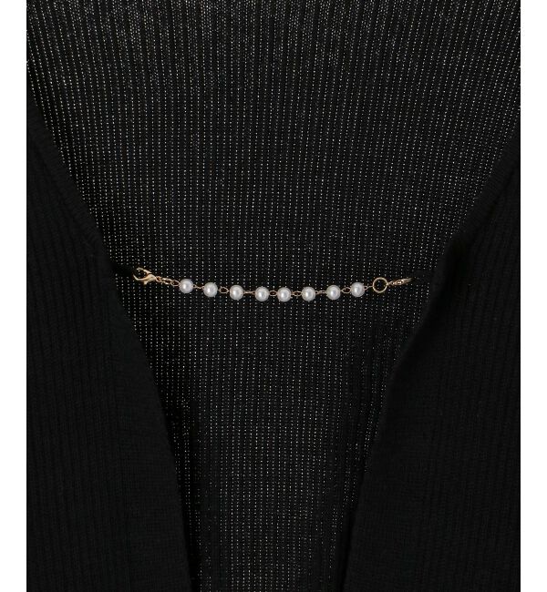  「ダイヤ柄ビジューキャミセットカーデ」|カーディガン|