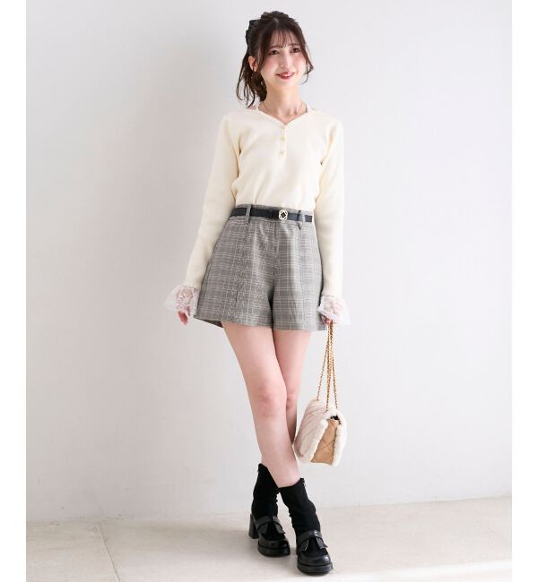 「ベルト付きショートパンツ」|その他|
