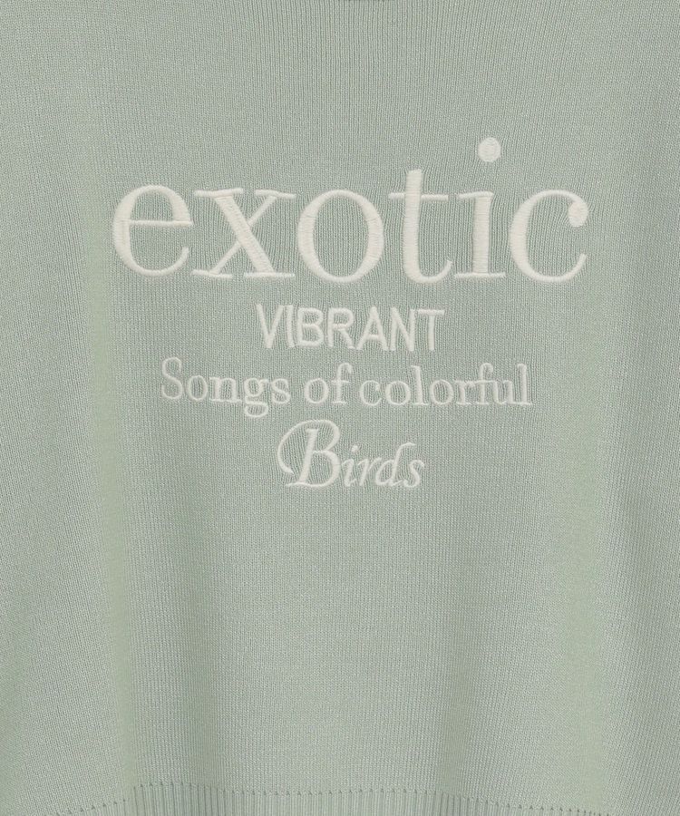 Green Parks「・ELENCARE DUE ロゴ刺繍6分袖ニット」|ニット・セーター|