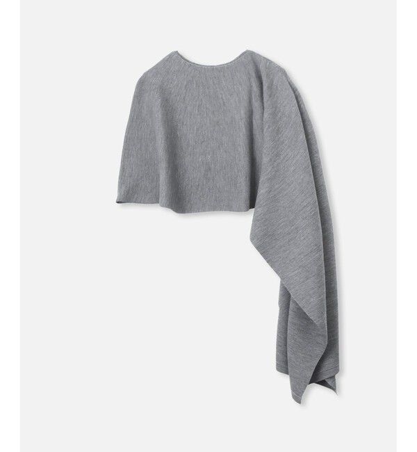 allureville「ハイツイストウールアシメケープ」|ニット・セーター|