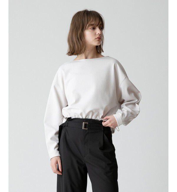 allureville「ブークレーダンボールクロップドプルオーバー」|Tシャツ・カットソー|