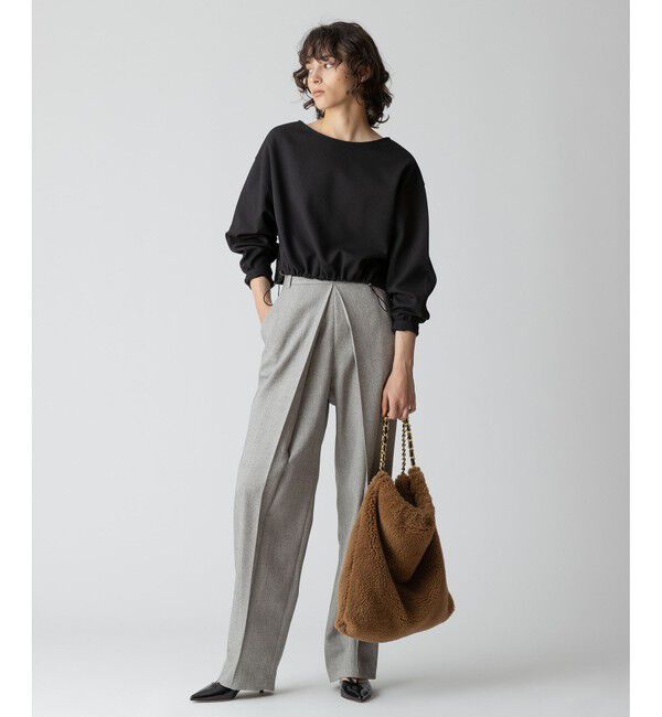 allureville「ブークレーダンボールクロップドプルオーバー」|Tシャツ・カットソー|