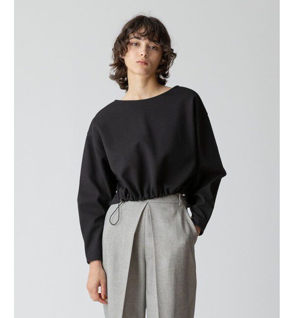 allureville「ブークレーダンボールクロップドプルオーバー」|Tシャツ・カットソー|