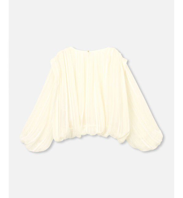 allureville「シアーショートギャザリングブラウス」|シャツ・ブラウス|