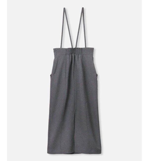 allureville「フロントジップサスペンダースカート」|ジャンパースカート|