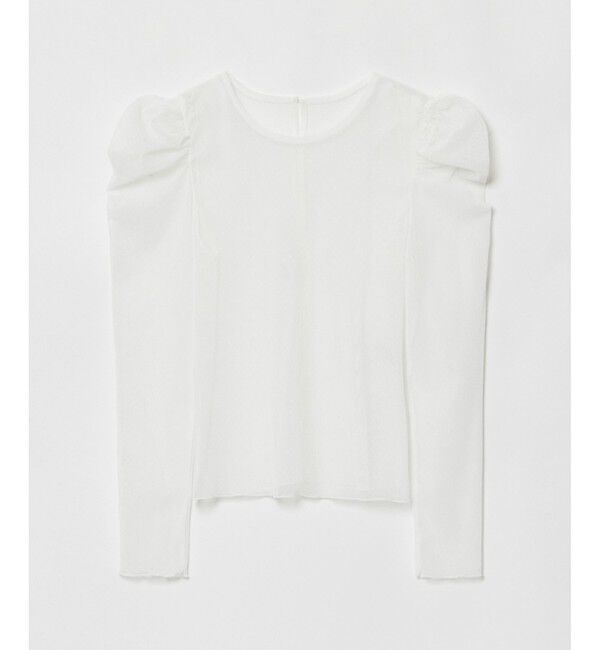 LOULOU WILLOUGHBY「【LOULOU WILLOUGHBY】ドットチュールジコスリーブプルオーバー」|Tシャツ・カットソー|