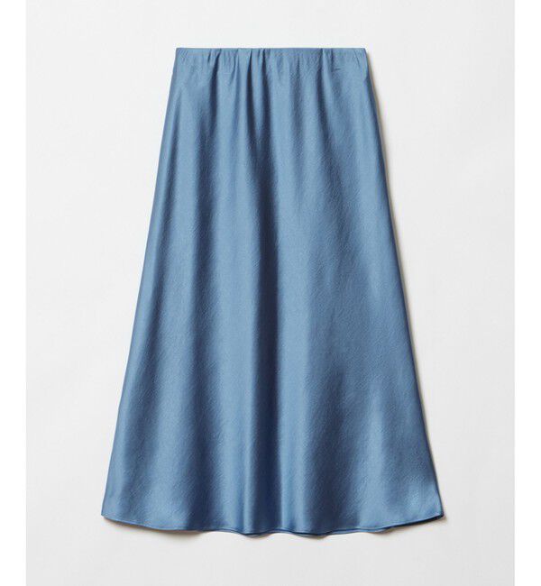 allureville「サテンバイヤスナロースカート」|スカート|