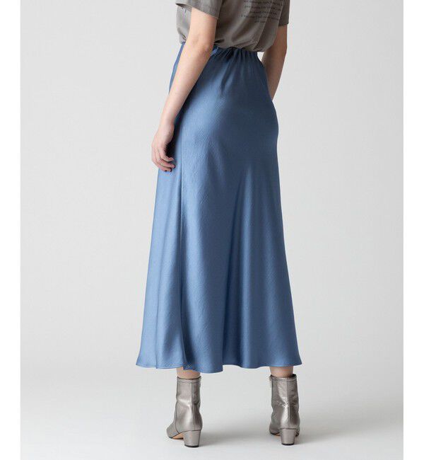 allureville「サテンバイヤスナロースカート」|スカート|