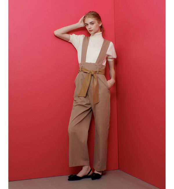 LOULOU WILLOUGHBY「【LOULOU WILLOUGHBY】ジャンパーワイドパンツ」|オールインワン|