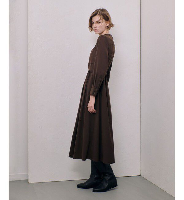 allureville「スタンドカラータックワンピース」|ワンピース|