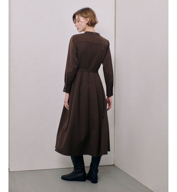 allureville「スタンドカラータックワンピース」|ワンピース|