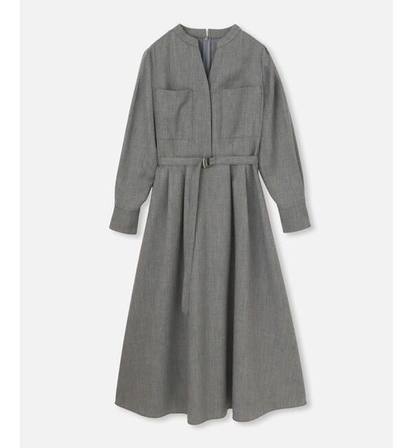 allureville「スタンドカラータックワンピース」|ワンピース|