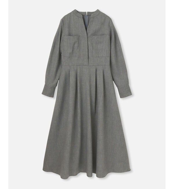 allureville「スタンドカラータックワンピース」|ワンピース|