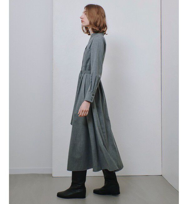 allureville「スタンドカラータックワンピース」|ワンピース|