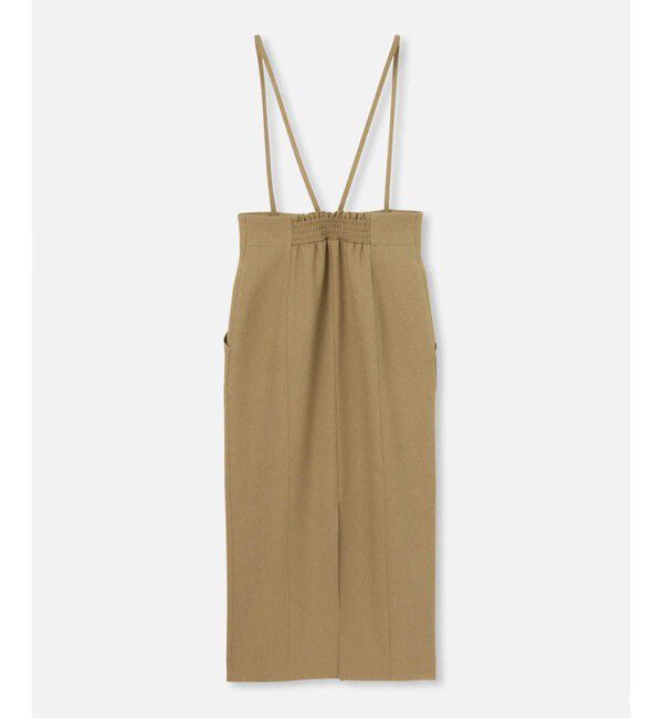 allureville「フロントジップサスペンダースカート」|ジャンパースカート|