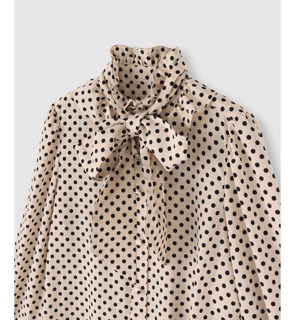 LOULOU WILLOUGHBY「◇【LOULOU WILLOUGHBY】デシンドットフリルボウタイブラウス」|その他|