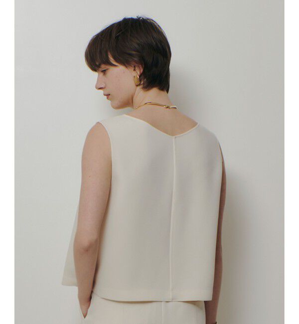 allureville「ダブルクロスショートＶネックプルオーバー」|シャツ・ブラウス|