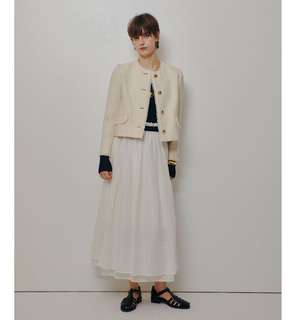 allureville「ツィードノーカラージャケット」|ノーカラージャケット|