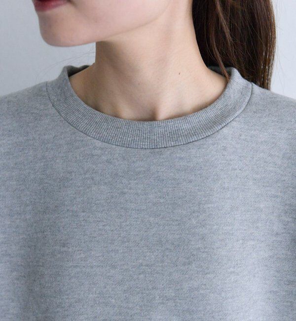  「シンプル裏起毛スウェットショートプルオーバー」|プルオーバー|